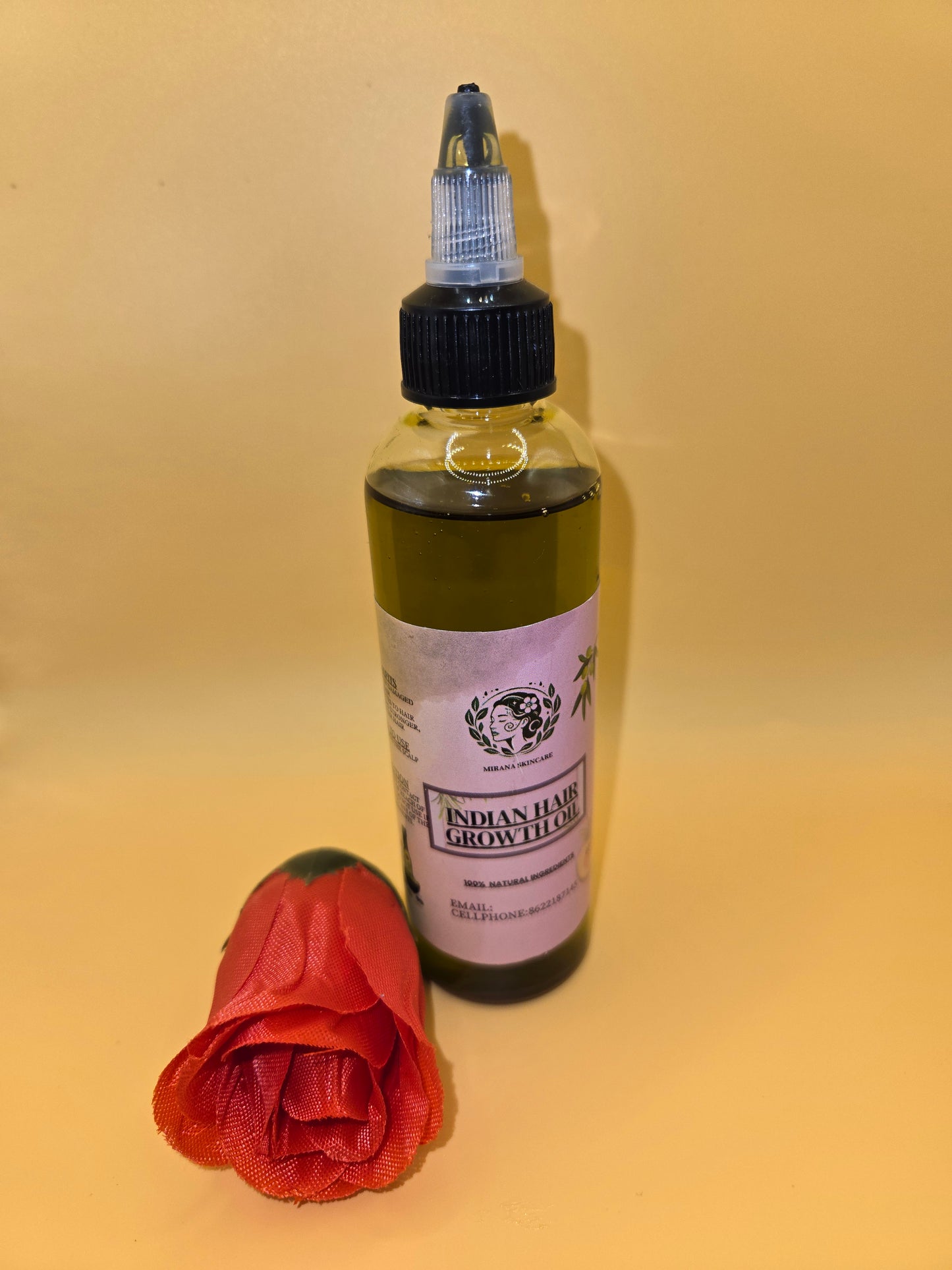 set of hair growth oil, shampoo, conditioner
